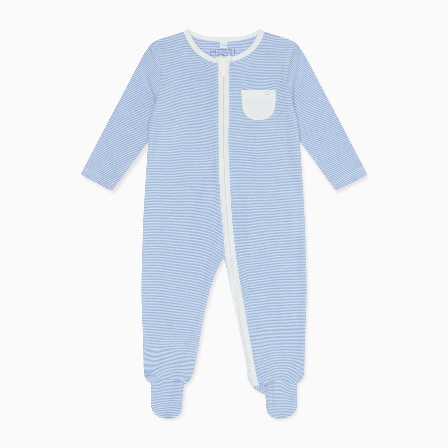 Clever Zip Sleepsuit 3 Pack - Green & Blue Stripe