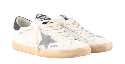 Golden Goose White Silver Dark Blue Super Star (MEN)