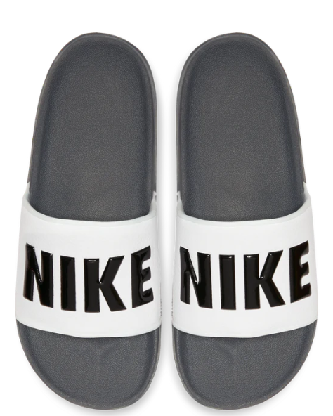 Offcourt Slide Dark Grey Black White