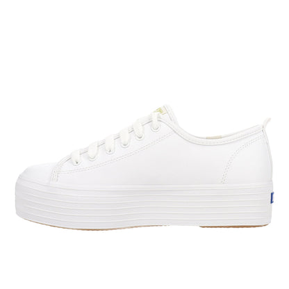Triple Up Leather Lace Up Sneakers