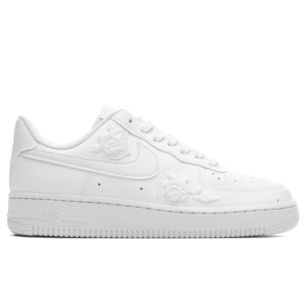 Women's Air Force 1 '07 'White Roses' - Triple White