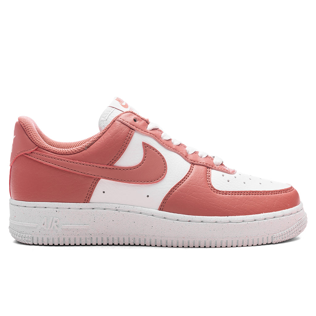 Women's Air Force 1 '07 Next Nature - White/Canyon Pink/Metallic Silver
