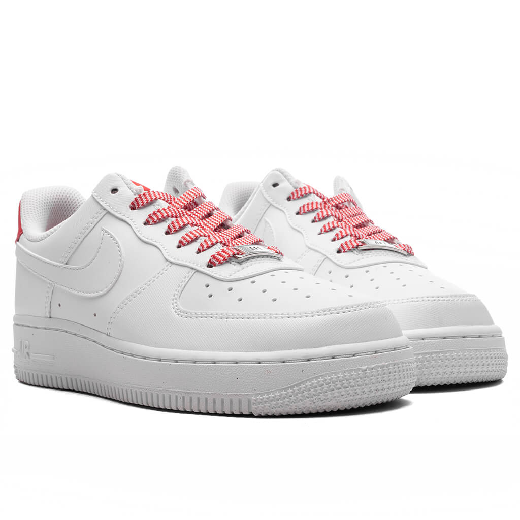 Women's Air Force 1 '07 Next Nature - White/Light Crimson/Pink Foam