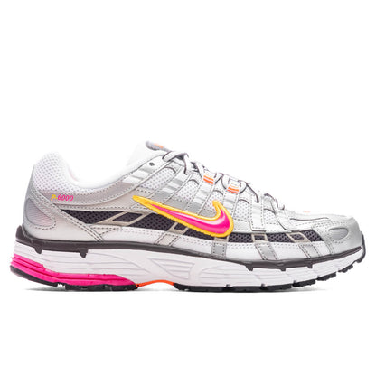 Women's P - 6000 - White/Laser Fuchsia/Metallic Platinum