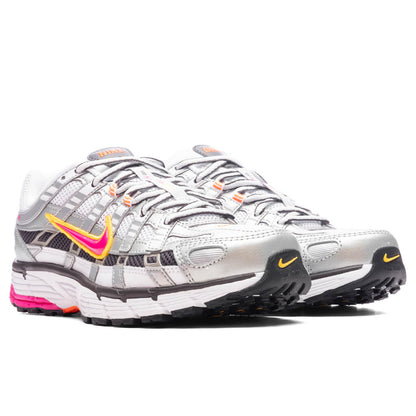 Women's P - 6000 - White/Laser Fuchsia/Metallic Platinum