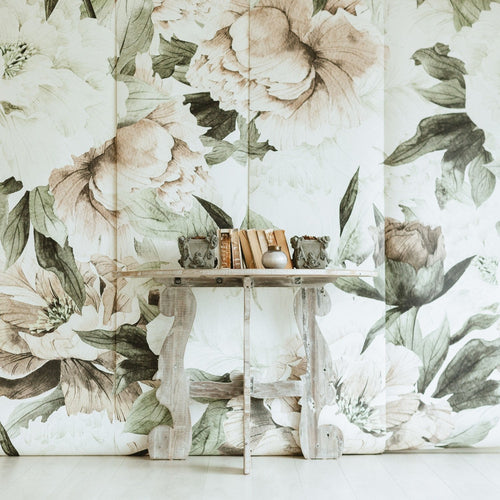 Blush Floral Wallpaper