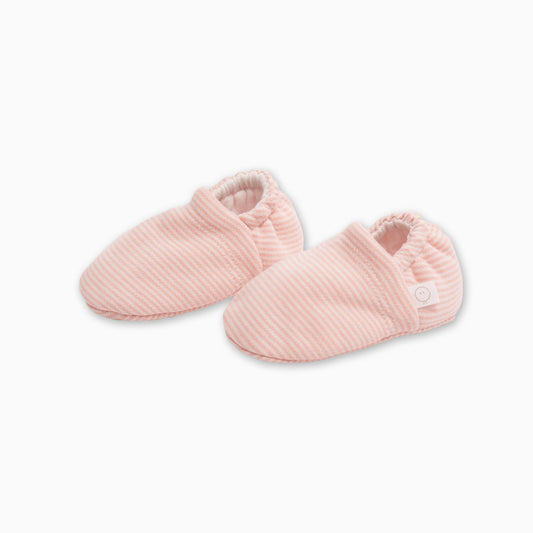 Baby Booties - Blush Stripe