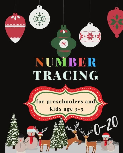 0-20 Number tracing for Preschoolers and kids Ages 3-5: Book for kindergarten.100 pages, size 8X10 inches . Tracing game and coloring pages . Lots of - Paperback