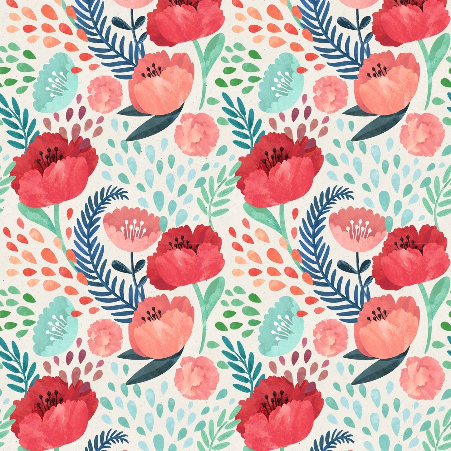 Crimson Poppy Mural
