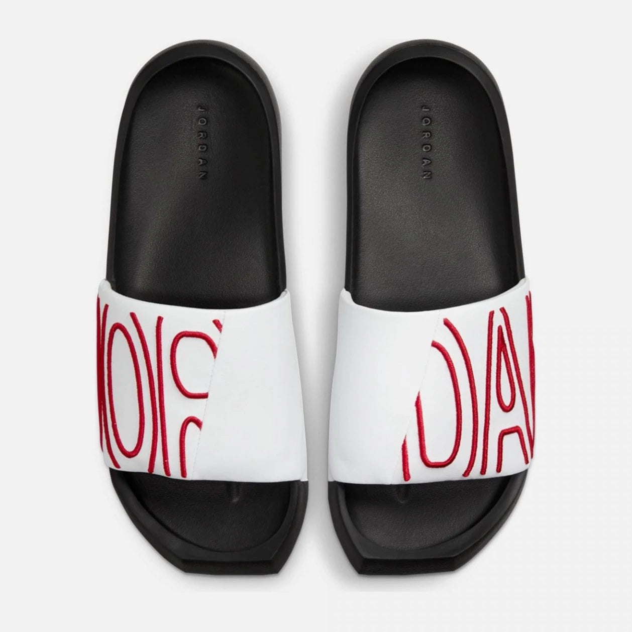 Nola Slides White Gym Red