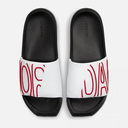 Nola Slides White Gym Red