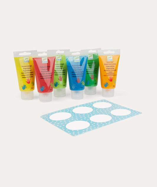 Djeco 6 Finger Paint Tubes Classic