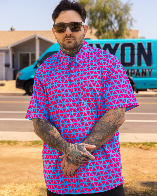 Enigma Party Shirt - Pink & Blue