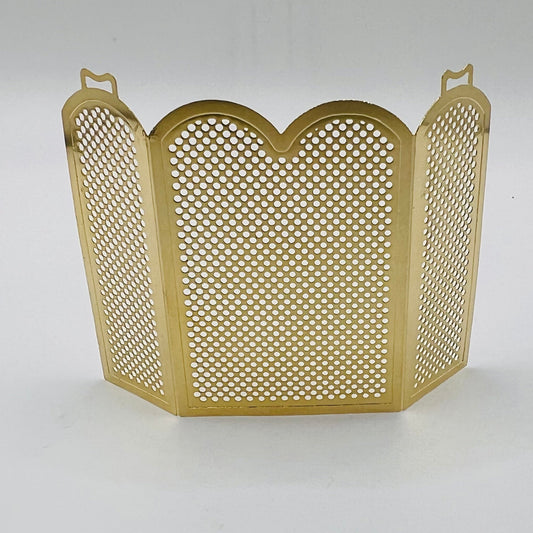 Fireplace Brass Screen - 1/12 Scale Dollhouse Miniature