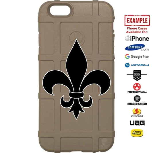 Fleur De Lis Custom Printed Case Design for Apple, Samsung, Google & Motorola Phone Models