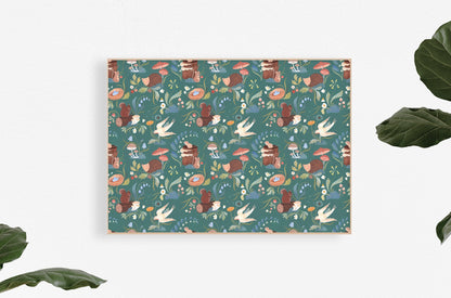 Mushroom Forest Mural