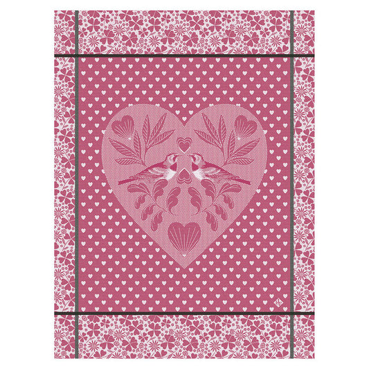Le Jacquard Francais Tea Towel - Amour Pink