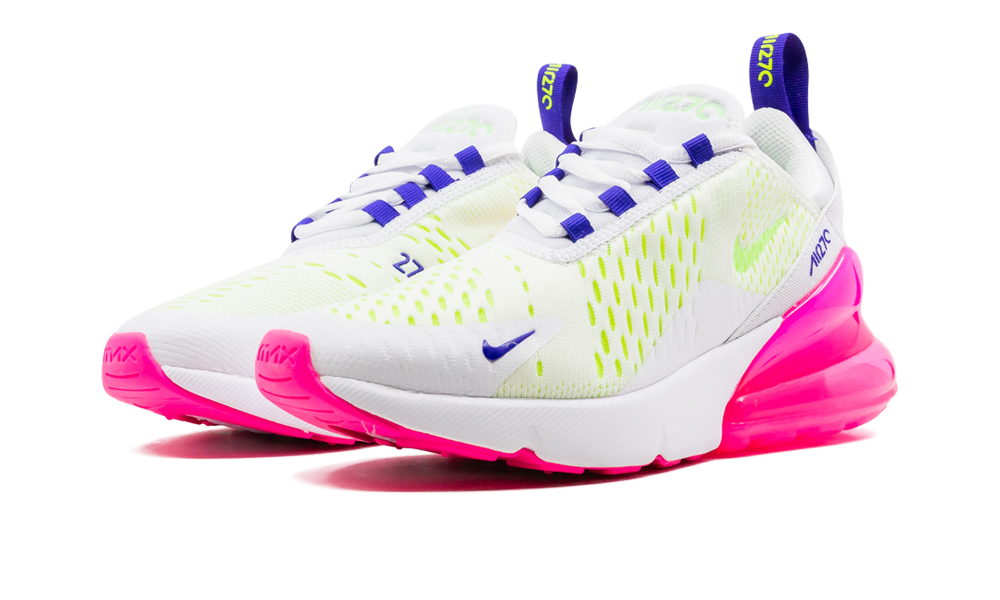 AIR MAX 270 MNS WMNS "White / Pink Blast / Volt" DH0252 100