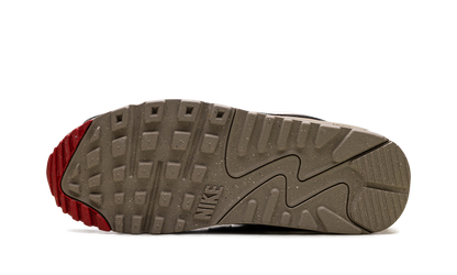 Air Max 90 WMNS "Phantom Black Fire Red Light British Tan" DH8010 005